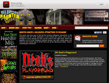 Tablet Screenshot of delawarehauntedhouses.com